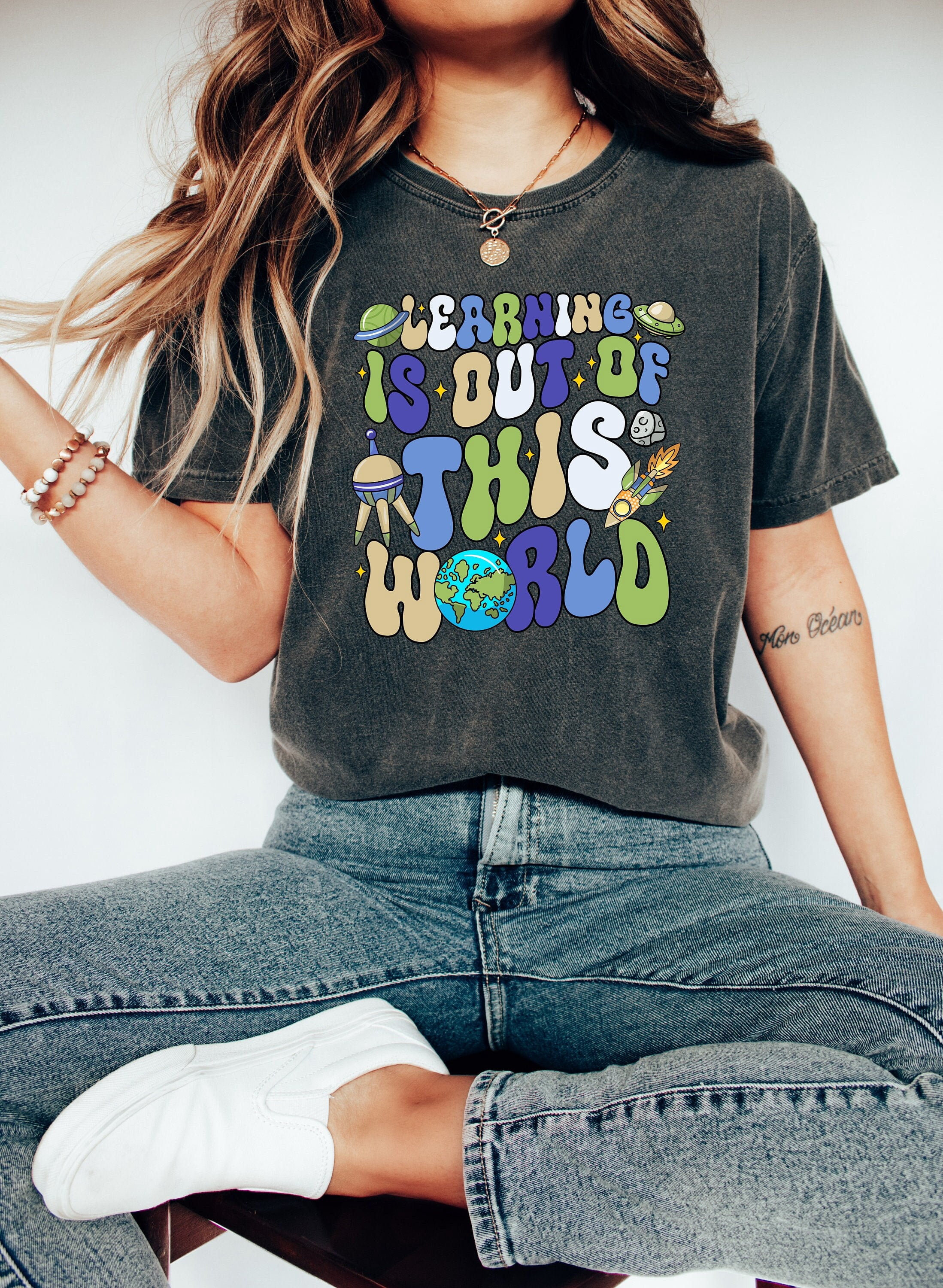 Learning is out of This World T-Shirt, Science Teacher Shirt, Back To ...