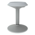 thumbnail image 1 of Learniture Adjustable-Height Active Motion Stool with Circular Seat - Flexible Seating for Classroom, Office or Home Gray, 1 of 7