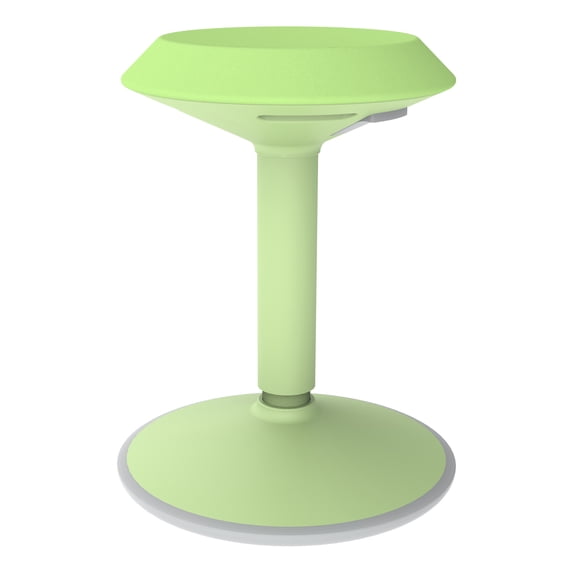 Learniture Adjustable-Height Active Motion Stool with Circular Seat - Flexible Seating for Classroom, Office or Home Green Apple
