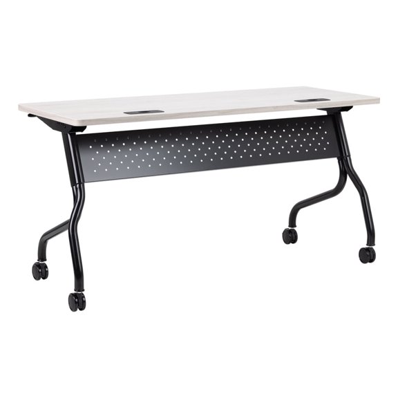 Learniture High-Pressure Laminate Mobile Flipper Table, Rolling Flip-Top Nesting Training Table for Classrooms, Offices & Collaborative Workspaces