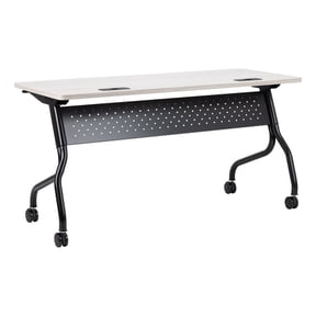 Learniture High-Pressure Laminate Mobile Flipper Table, Rolling Flip-Top Nesting Training Table for Classrooms, Offices & Collaborative Workspaces