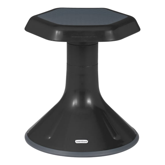 Learniture Learning Plastic Backless Active Stool 15" Seat Height Black