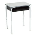 thumbnail image 1 of Learniture Open Front School Desk with Book Box for Kids, Students, and Classrooms - Adjustable Height Gray/Black (2-Pack), 1 of 5