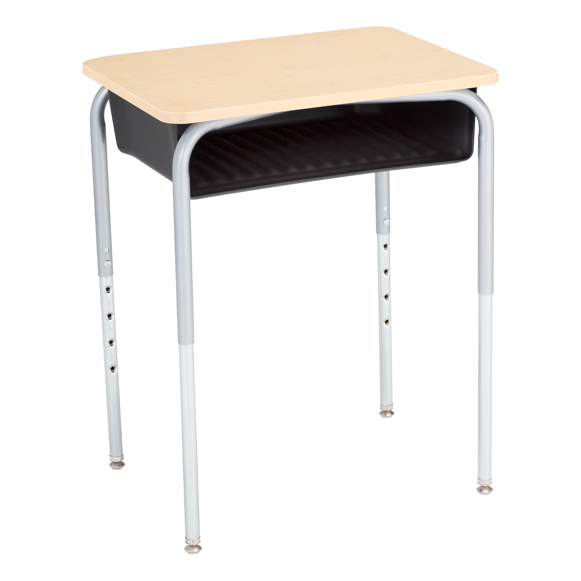 Learniture Open Front School Desk with Book Box for Kids, Students, and Classrooms Adjustable