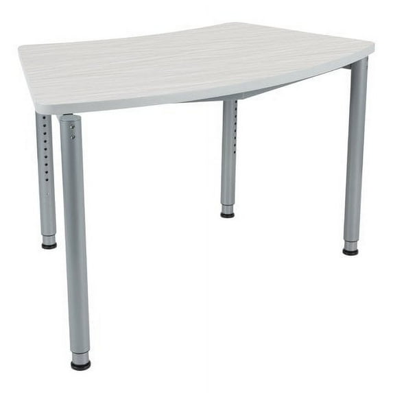 Learniture Proflie Series Wood Adjustable Height Collaborative Desk