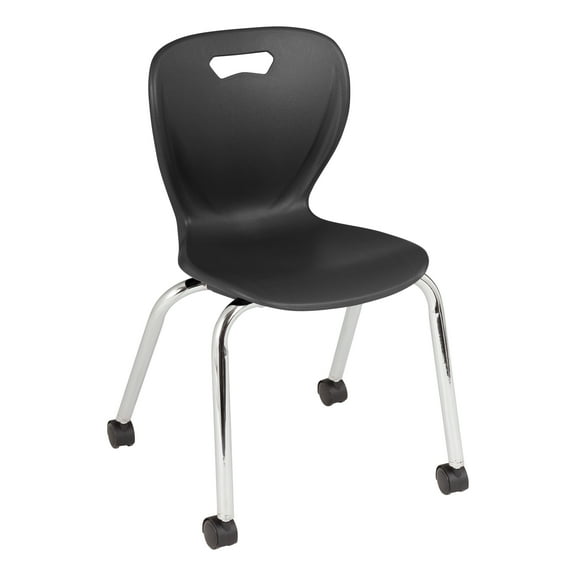Learniture Shape Series Mobile Plastic Classroom Chair (Set of 4)