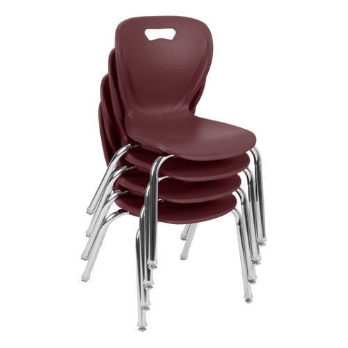 Learniture Shape Series Plastic Classroom Chair (Set of 4)