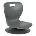 thumbnail image 1 of Learniture Shapes Series 360-Degree Swivel Floor Chair with Back Rest for Teachers, Students, and Gamers, Graphite (Pack of 2), 1 of 9