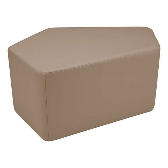 Learniture Shapes Series II Vinyl Soft Seating - CommunEDI (18" H)-Taupe