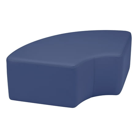 Learniture Shapes Series II Vinyl Soft Seating - Quarter Round (12" High)-Navy Crosshatch