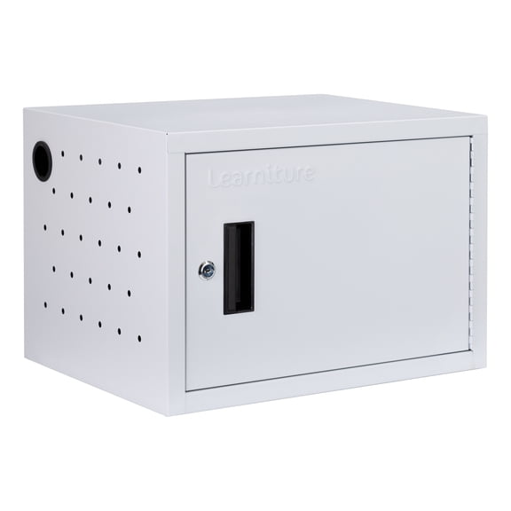 Learniture Structure Series 12-Device Wall-Mount Charging Cart Compatible with Laptop Computers, Tablets, Chromebooks - Gray -LNT-NOR1009GR-SO