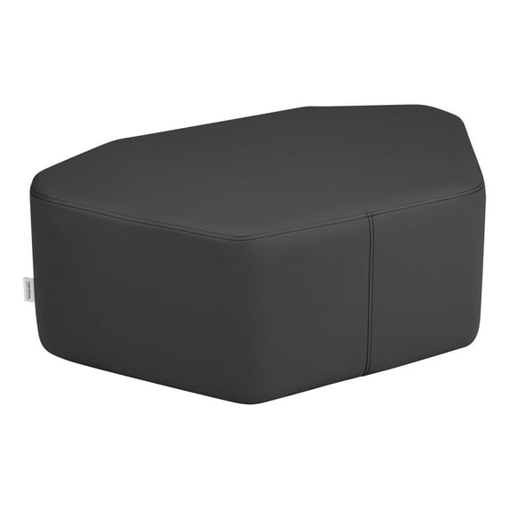 Learniture Structured Petal 12" H Stool - Flexible Modular Collaborative Soft Seating for Office, Home, Lounge and School Classrooms with Durable Frame