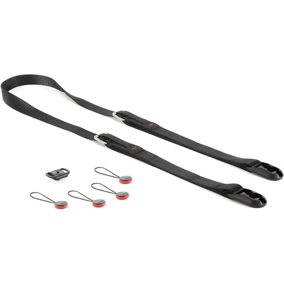 Leash Camera Strap - Configurable as a Sling, Neck, Shoulder or Safety Tether, Adjustable, Compact