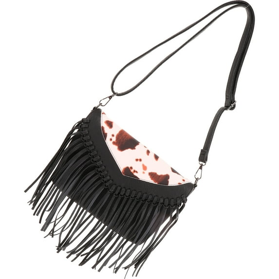 Leash Cross Body Purse Fringe Crossbody Vintage Bag Handbag Purses for Woman Miss