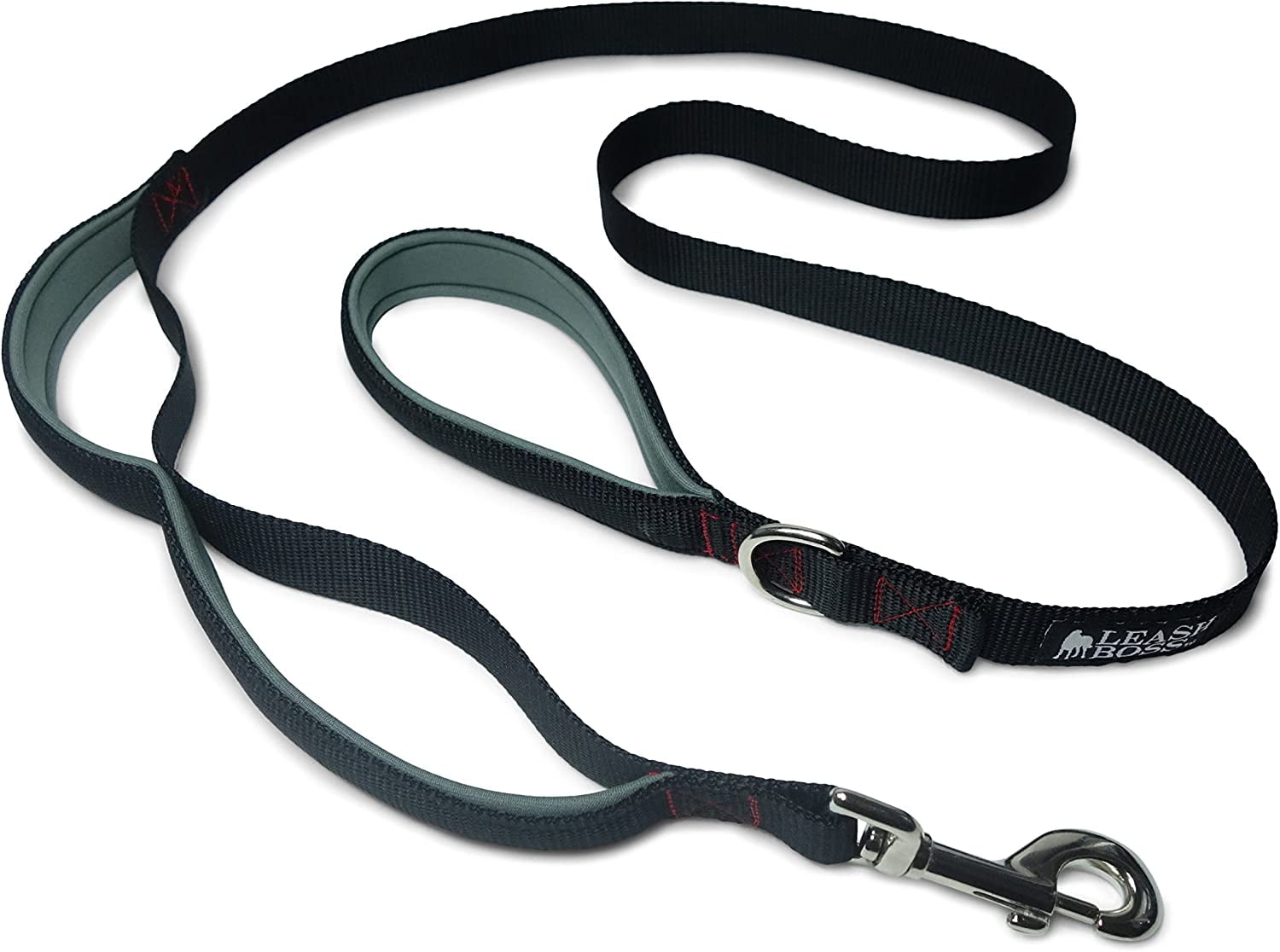 Leashboss 3X Two Handle Dog Leash with Extra Traffic Handle