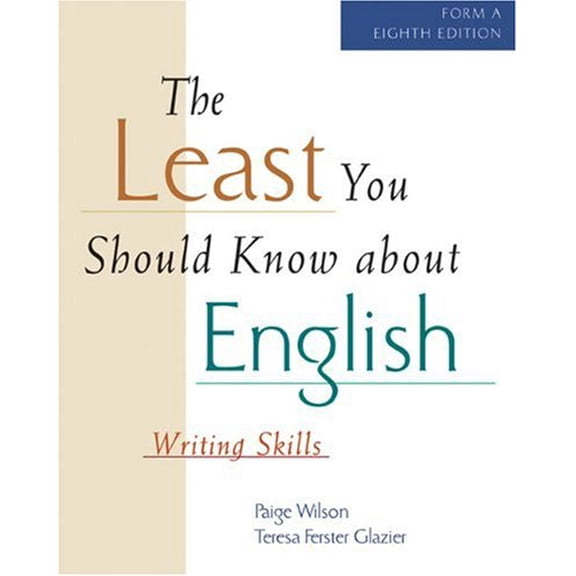 Pre-Owned The Least You Should Know About English (Form A) (Paperback) 0155062255 9780155062252
