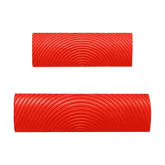 Leatfisat 1 Pcs Wood Grain Tool, Rubber Graining Tool Texture Pattern Diy Wood Pattern Graining Tool On All Surfaces, Red