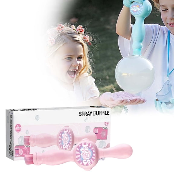 Leatfisat 2026 New Fog Bubble Machine,Rechargeable Automatic Electric Smoke Bubble Machine,Magic Smoke Bubble Maker,Colorful Lights & Music,Bubble Fog Game For Parties,Summer,Beaches(Pink)