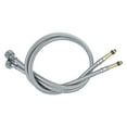 thumbnail image 1 of Leatfisat 23.62-Inch Bathroom Kitchen Faucet Connector Braided Stainless Steel Supply Hose Female Compression Thread Male Connector 2 Pcs(1 Pair), 1 of 3