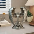 thumbnail image 1 of Leatfisat 2D Gorgeous Angel Wings Cross Decoration With Finely Detailed Design, Gracefully Wrapped Boho Style Premium Acrylic Material, 1 of 4