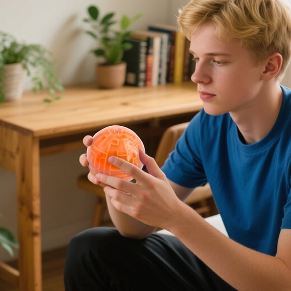Leatfisat 3D Maze Cube Brain Teaser Puzzle, Challenging Educational Logic Game For Thinking Training And Stress Relief Activity