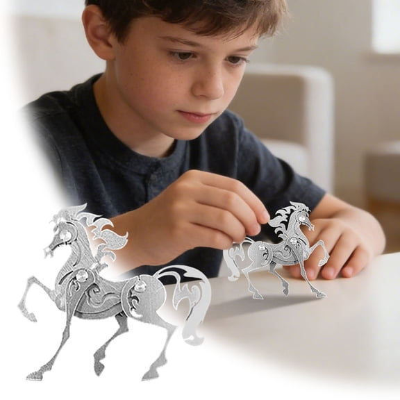 Leatfisat 3D Metal Animals Mechanical Model Building Kits - Challenging Diy Assembly Puzzle Projects For Adults And Teenagers,Brain Teaser And Focus Activity(Puzzle Materials)