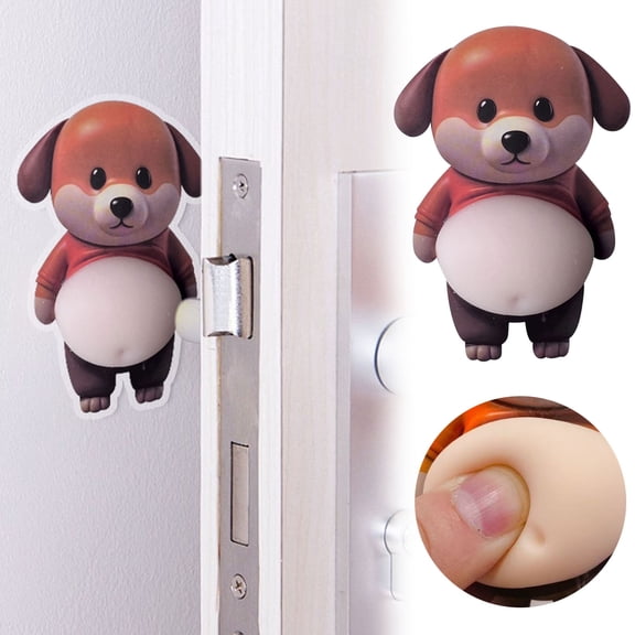 Leatfisat Cute Squishy Belly Stress Relief Stickers – Puffy Collision Bumper And Pinchable Fidget Decals For Desk And Wall