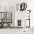thumbnail image 1 of Leatfisat Cutlery Drying Rack Utensil Holder Kitchen Drain Basket Compact Dish Organizer, 1 of 4