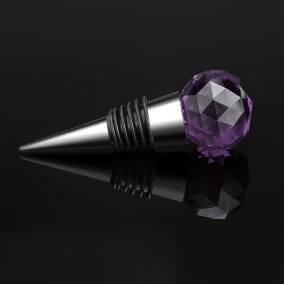 Leatfisat Diamond Crystal Stainless Steel Champagne Stopper, Sparkling Wine Bottle Plug For Home Bar