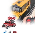 thumbnail image 1 of Leatfisat Fire Trucks For Toddlers 3-5 Years Old,Firetruck Play Vehicle With Liftable Platform,Sound Light,Indoor Outdoor Push And Go Car Toys,Fireman Gifts For Kids Boys Girls Aged 3-4 4-8 5-7, 1 of 4