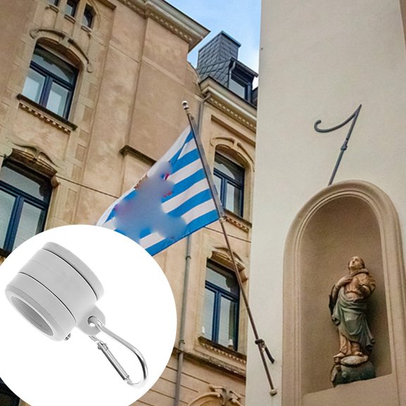 Leatfisat Flagpole Rotating Ring For Smooth Flag Display, Durable Accessory For Windy Days And Colorful Outdoor Decor