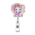 thumbnail image 1 of Leatfisat Funny Cute Badge Reel With Clip Closure Cartoon Pattern Design For Doctors Teachers Students Workplace Accessory, 1 of 4