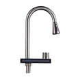 thumbnail image 1 of Leatfisat Kitchen Faucet With Rainfall Waterfall Wash Brass Single Hole Pull Out Mixer Hot Cold Water Taps Deck Mounted, 1 of 8