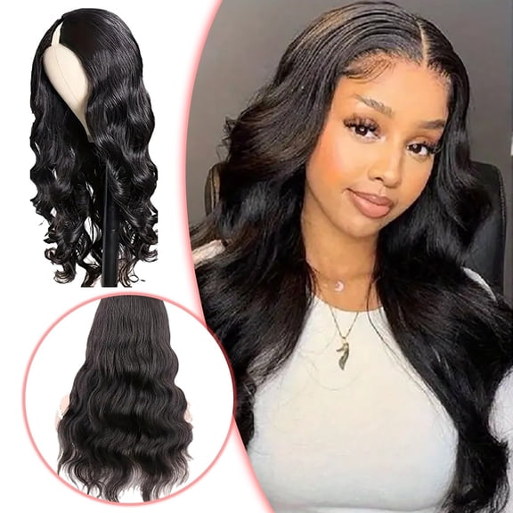 Leatfisat Lace Frontal Glueless Wig Human Hair Pre Plucked Pre Cut Body Wave Knots Wigs With Elastic Drawstring 30S Ready To Wear Wig For Women