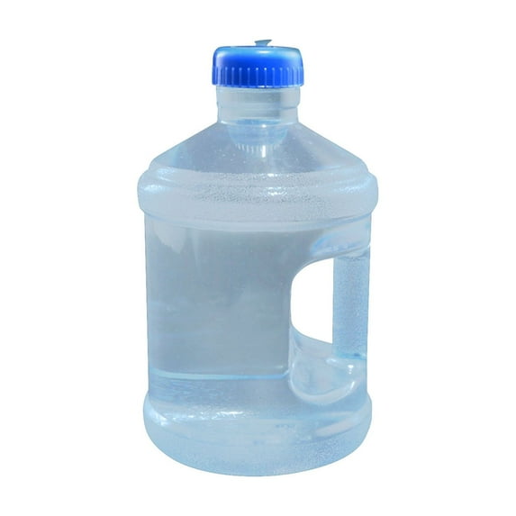 Leatfisat Large Gallon Water Bottle With Handle - Transparent Big Capacity Jug For Gym, Outdoor, And Sports
