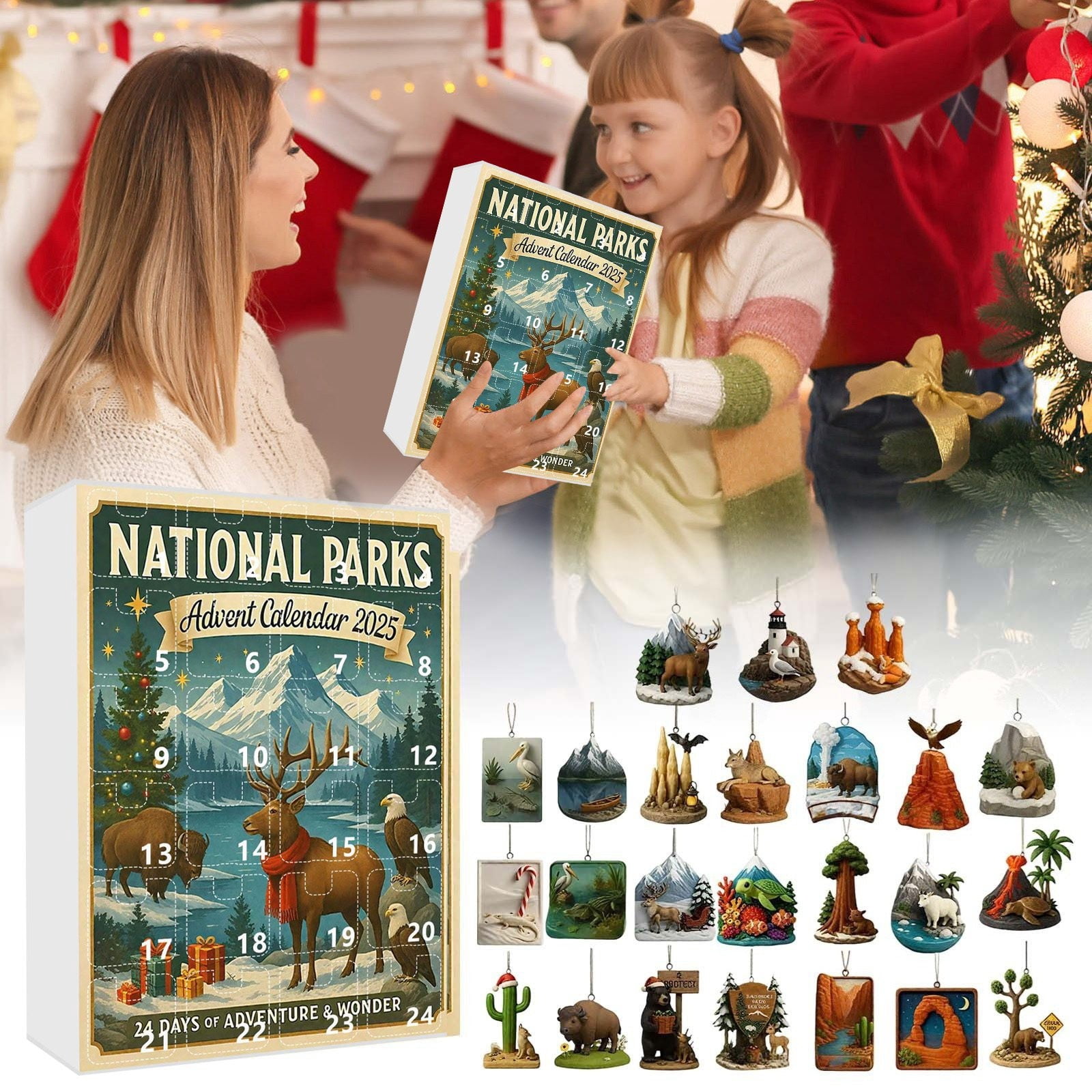 Leatfisat National Parks Advent Calendar 2025, 24 Days 2D Christmas