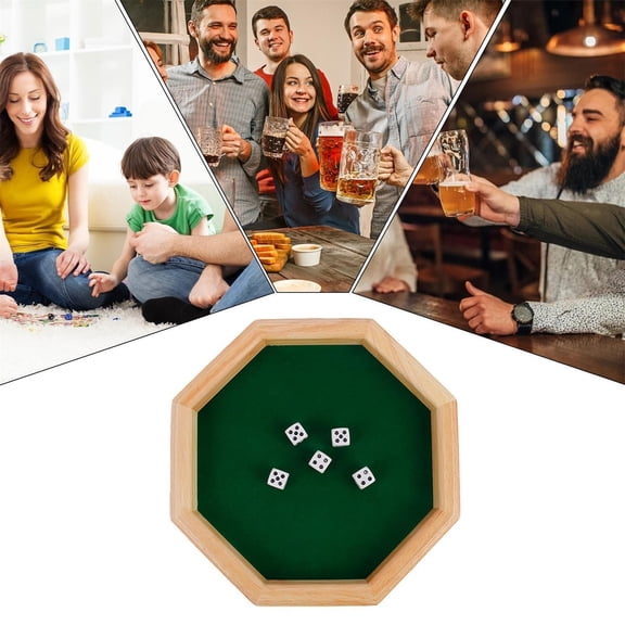 Leatfisat Polyhedral Dice Set For Board Games, Tabletop Game And Strategy Gaming With Protective Carrying Pouch