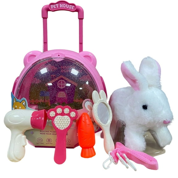 Leatfisat Robot Rabbit Toys For Girls, Toys For 3 4 5 6 7 8 Year Old Girls Kids Boys, Realistic Robot Rabbit Toy For 5-7 6-8, Ideas Birthday Gifts For Girl 3 4 5 6 Year Old