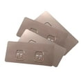 thumbnail image 1 of Leatfisat Shower Caddy Adhesive Replacement Strips, Water Proof Sticker Hooks For Bathroom Kitchen, No Drilling Wall Mount For Organizers, 1 of 3