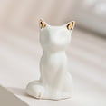 thumbnail image 1 of Leatfisat Toilet Bolt Covers Decorative, Ceramic Toilet Screw Cover Caps, Cute Toilet Caps For Bottom Of Toilet, Tall Toilet Floor Bolt Caps, Easy Installation(White Cat, 1Pcs), 1 of 5