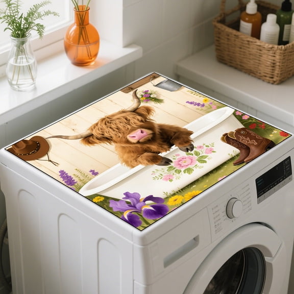 Leathaire Fibre with Rubber Washing Machine Pad Cattle 600x600mm DIY
