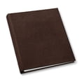 thumbnail image 1 of Leather 1.25" Presentation Binder Without Window by Gallery Leather, Non-Hubbed Spine, 11.75" x 10.5", Ringbound, 10 Top Loading Sheets/20 Pages, Refillable, Freeport Mocha, 1 of 2