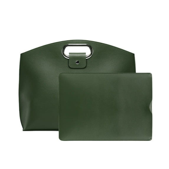 Leather 14 16 Inch 2 Piece Laptop Suitable For Handbag Protective Work Handbag Briefcase