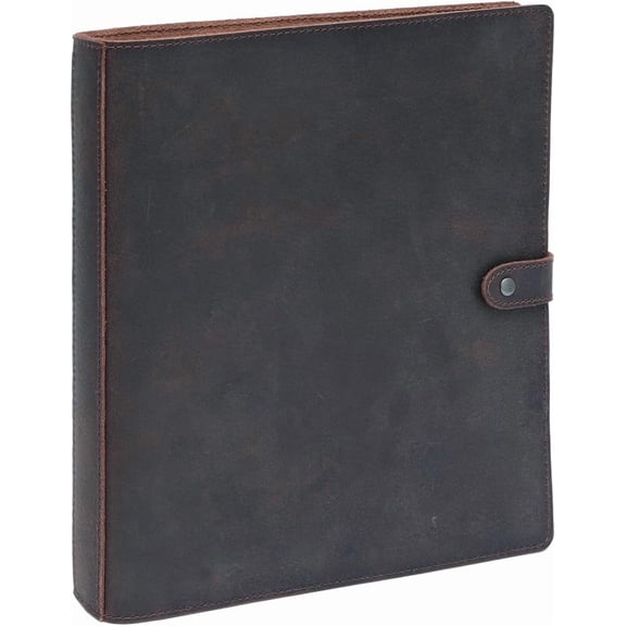 Leather 3 Ring Binder, Letter Size, For 8.5x11 Inch Paper