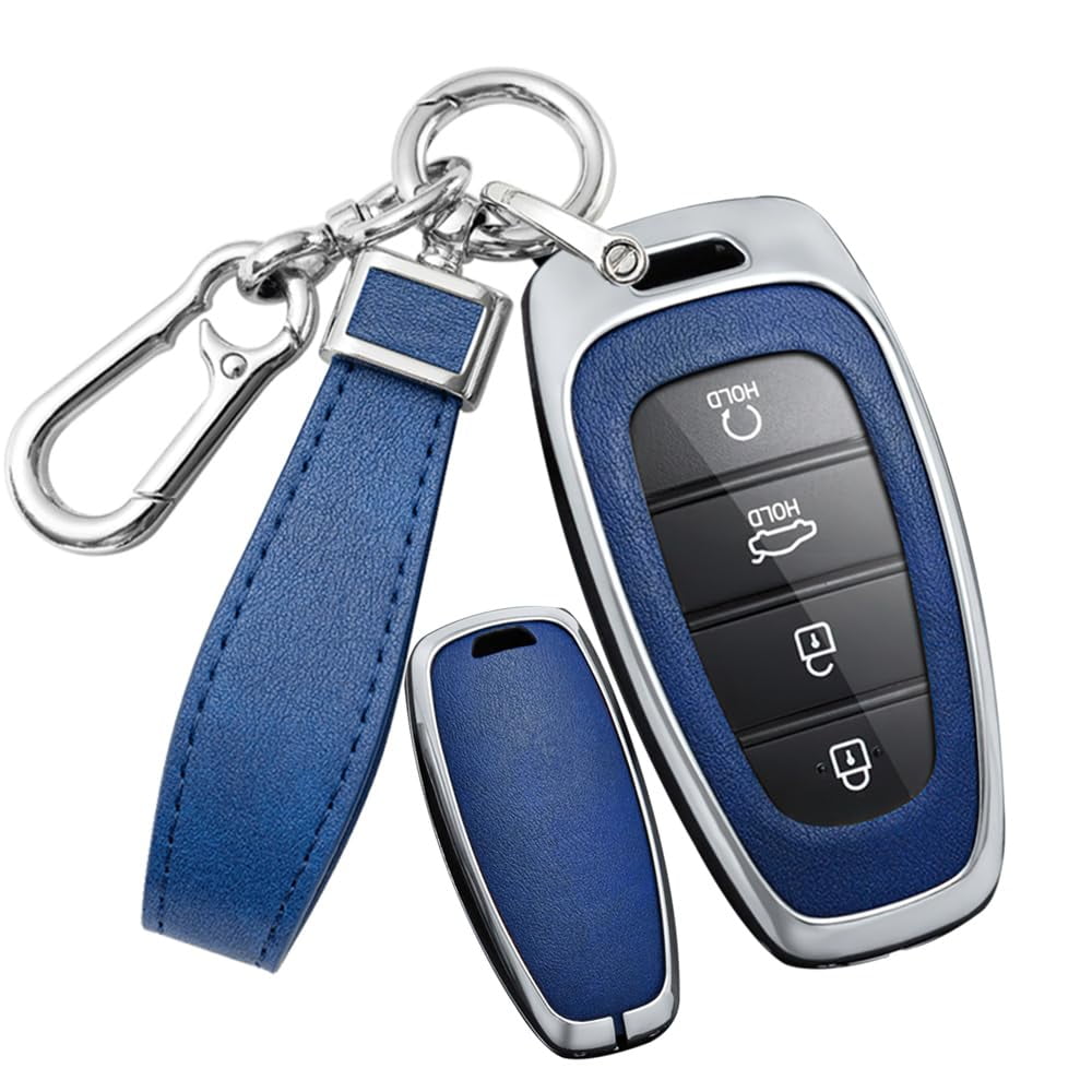 Diamond Key Fob Cover For Hyundai Sonata 2020-2024 – 7-Button Smart Key Protector With Keychain For Women 2 thumbnail image