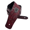thumbnail image 1 of Leather Adjustable Guitar Strap, Snakeskin Design, 2.59in Wide Suitable for Acoustic Guitar, Electric Guitar, 1 of 5