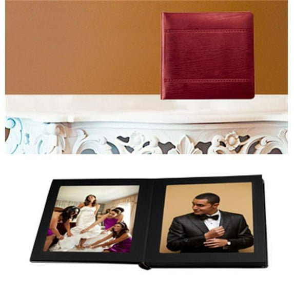 Leather Album Designs CP2613810318B Matted 8X10 Black Faux Leather 18 Pg - 36 Side Album