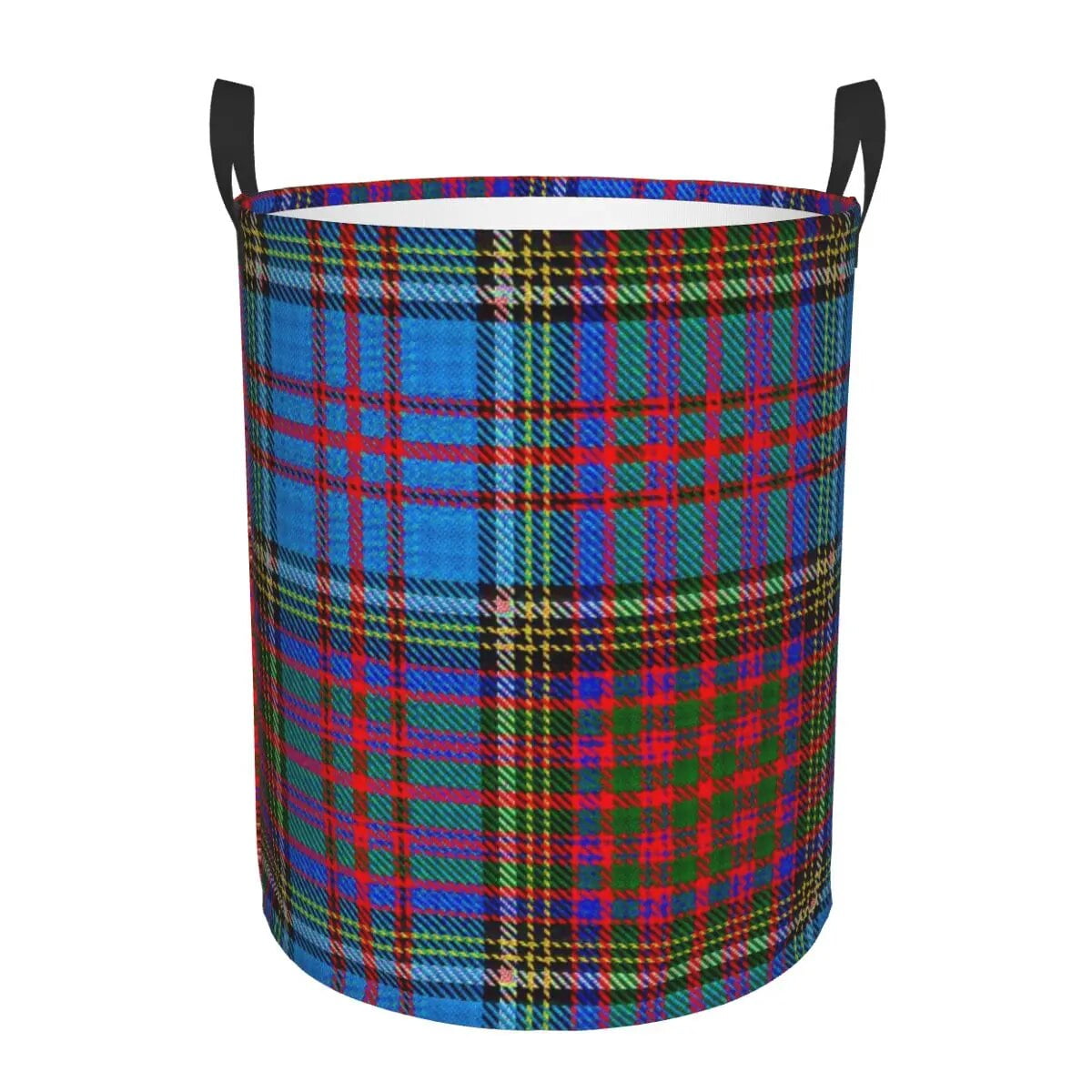 Leather And Tartan Sassenach Dragonfly Pattern Laundry Hamper Large ...