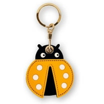 Leather Anti-Lost Keychain Casfor AirTags Tracker Holder, Anti-Drop Scratch Cute Keychain AirTag Holder for Men Women