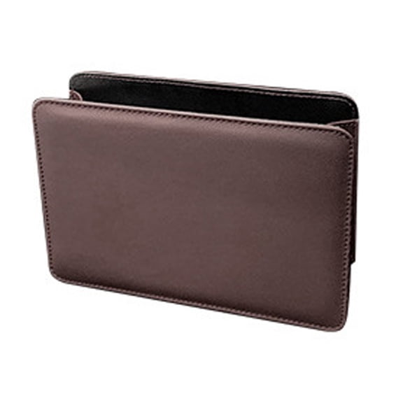 Leather Automotive Trash Bin with Leakproof Design, Easy Removable for Car Interior
